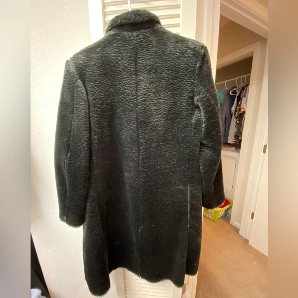 🖤Express • VINTAGE • black faux fur coat • M • EUC - Picture 2 of 7